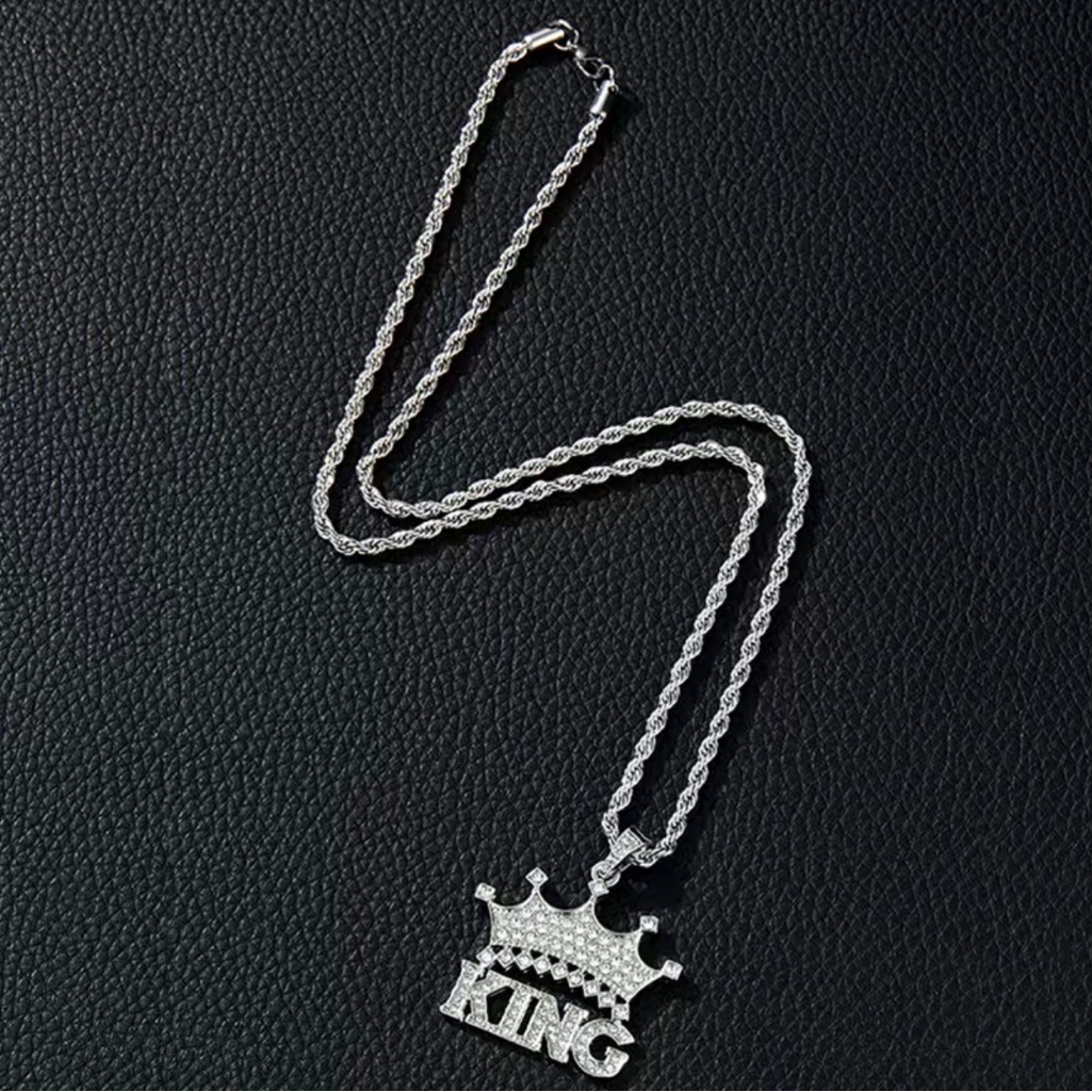 Silver King Crown Chain
